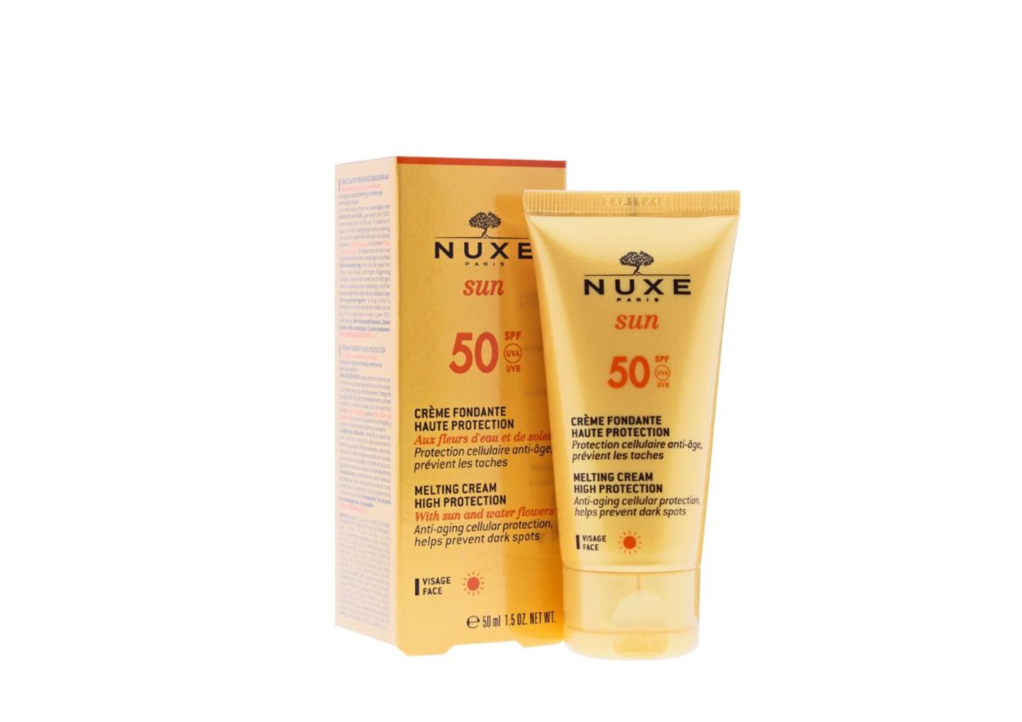 Spf 50 для лица цена. Nuxe Sun 50 SPF. Nuxe крем Sun, SPF 50, 50 мл. Nuxe крем солнцезащитный SPF. Нюкс Сан крем солнцезащитный для лица spf50 50мл.